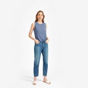 Everlane “summer jean” in “mid blue”